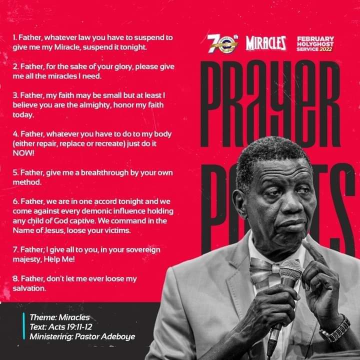 PRAYER POINTS FOR OPEN HEAVEN 8 FEBRUARY 2025