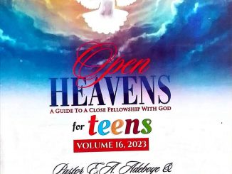 August 2023 — OPEN HEAVEN FOR TODAY, RCCG OPEN HEAVEN DEVOTIONAL JUNE ...