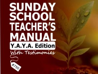 RCCG YAYA SUNDAY SCHOOL TEACHER'S MANUAL 18 OCTOBER 2026
